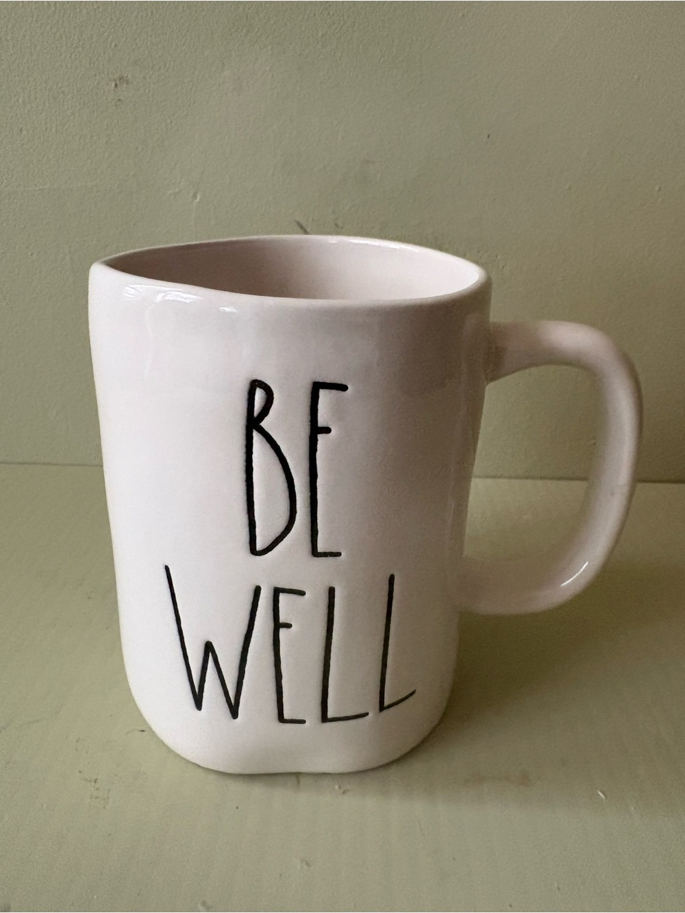 Rae Dunn White Ceramic "BE WELL" Mug